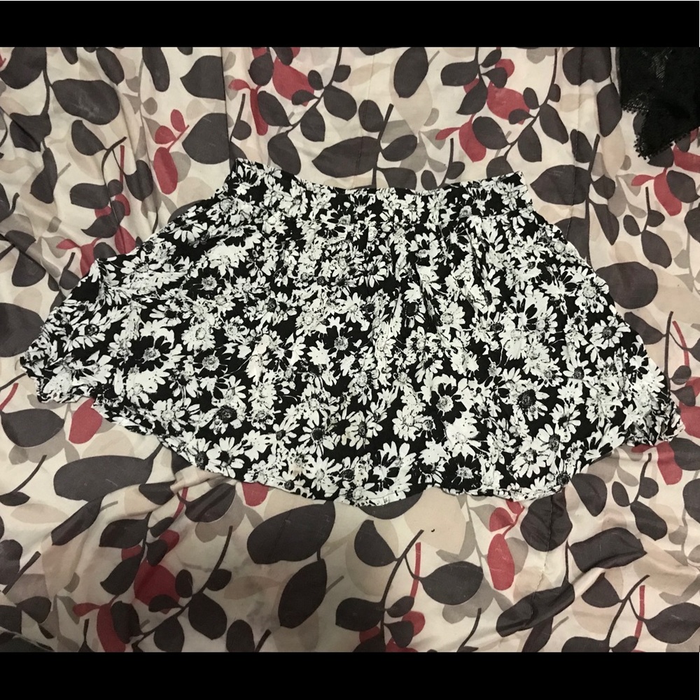 Bethany Mota floral skirt